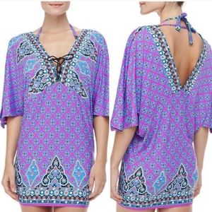 Nanette Lepore Moroccan Medallion Tunic Swim Cover Up